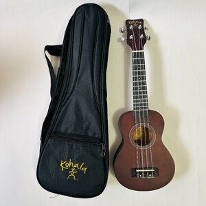 Kohala Soprano KPP-S Ukulele with Black Padded Carry Bag